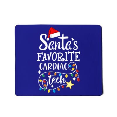 Christmas Cardiovascular Tech Santa's Favorite Cardiac Tech Gift Mousepad