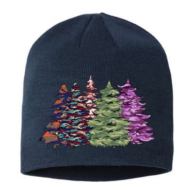 Camo Christmas Tree Print Military Gift Sustainable Beanie