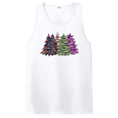 Camo Christmas Tree Print Military Gift PosiCharge Competitor Tank