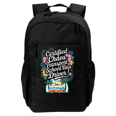 Certified Chaos Transport School Bus Driver DAD Teacher Backpack