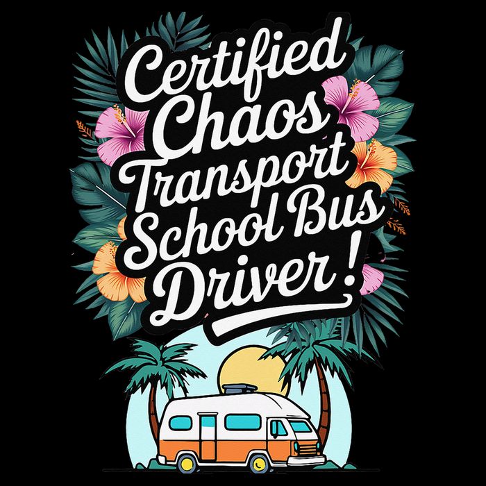 Certified Chaos Transport School Bus Driver DAD Teacher 16 in Basic Backpack