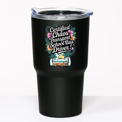 Certified Chaos Transport School Bus Driver DAD Teacher Tumbler