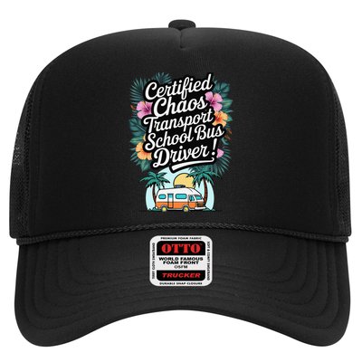 Certified Chaos Transport School Bus Driver DAD Teacher Hat