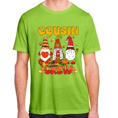 Cousin Crew Three Thanksgiving Gnomes Horror Costume Family Gift Adult ChromaSoft Performance T-Shirt