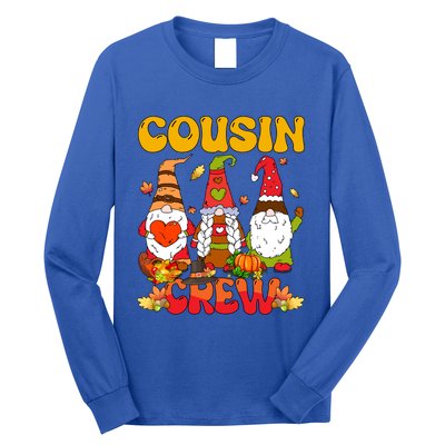 Cousin Crew Three Thanksgiving Gnomes Horror Costume Family Gift Long Sleeve Shirt