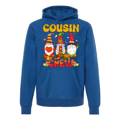 Cousin Crew Three Thanksgiving Gnomes Horror Costume Family Gift Premium Hoodie