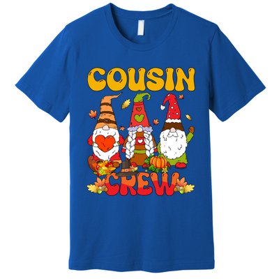 Cousin Crew Three Thanksgiving Gnomes Horror Costume Family Gift Premium T-Shirt