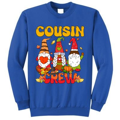 Cousin Crew Three Thanksgiving Gnomes Horror Costume Family Gift Tall Sweatshirt