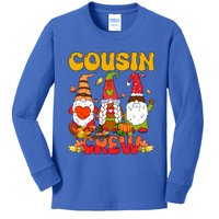 Cousin Crew Three Thanksgiving Gnomes Horror Costume Family Gift Kids Long Sleeve Shirt