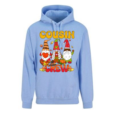 Cousin Crew Three Thanksgiving Gnomes Horror Costume Family Gift Unisex Surf Hoodie