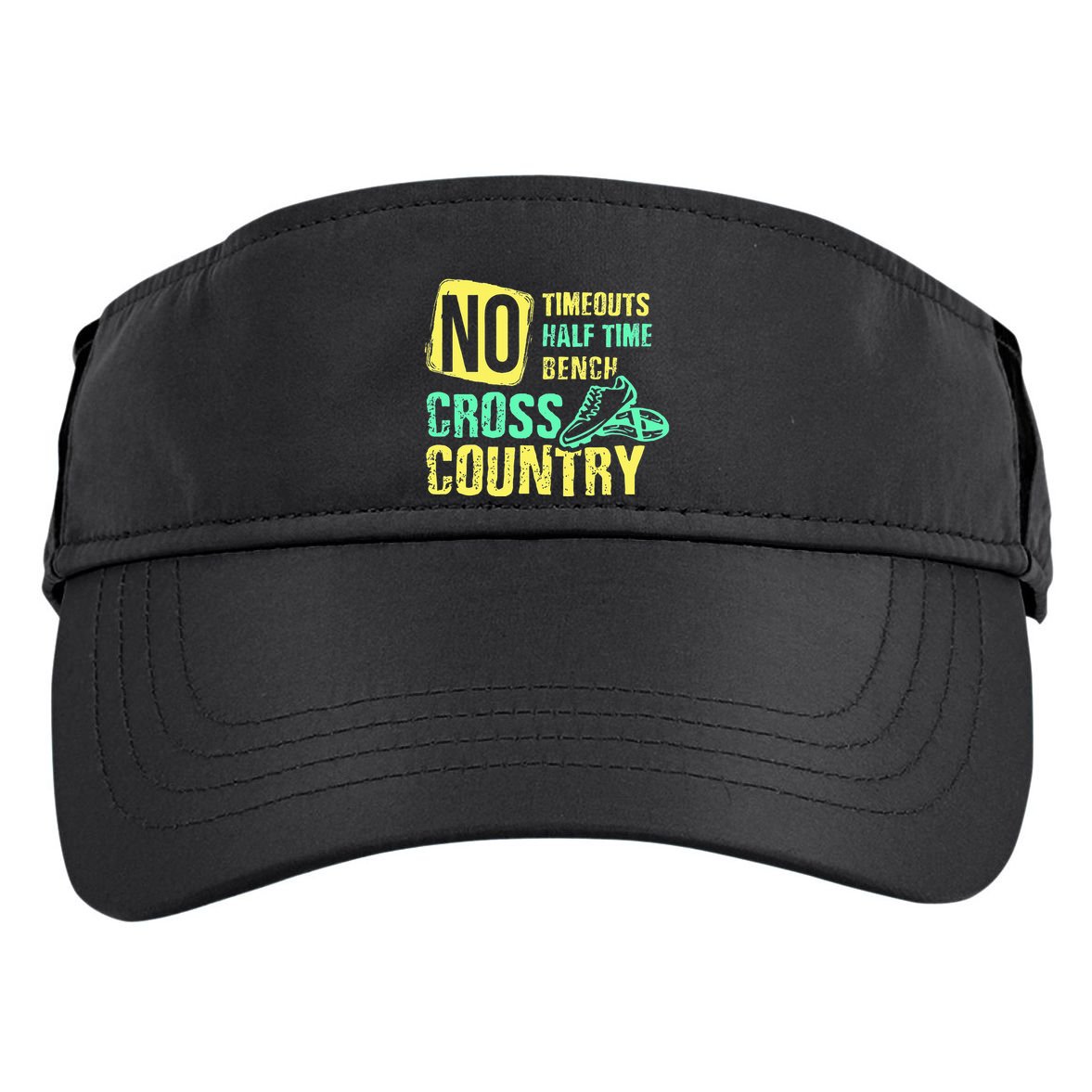 Cross Country Teams Running For Xc Runners Gifts Adult Drive Performance Visor