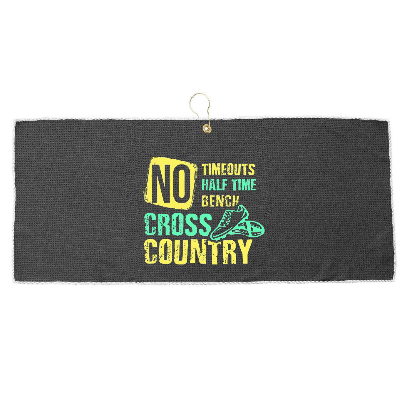 Cross Country Teams Running For Xc Runners Gifts Large Microfiber Waffle Golf Towel