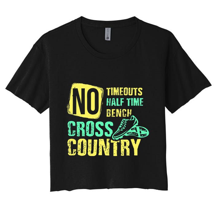 Cross Country Teams Running For Xc Runners Gifts Women's Crop Top Tee