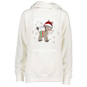 Chingedy Ching The Italian Dominick The Christmas Donkey Funny Gift Womens Funnel Neck Pullover Hood