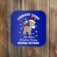 Chingedy Ching The Italian Dominick The Christmas Donkey Funny Gift Coaster