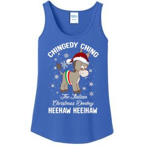 Chingedy Ching The Italian Dominick The Christmas Donkey Funny Gift Ladies Essential Tank