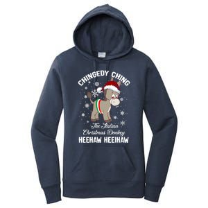 Chingedy Ching The Italian Dominick The Christmas Donkey Funny Gift Women's Pullover Hoodie