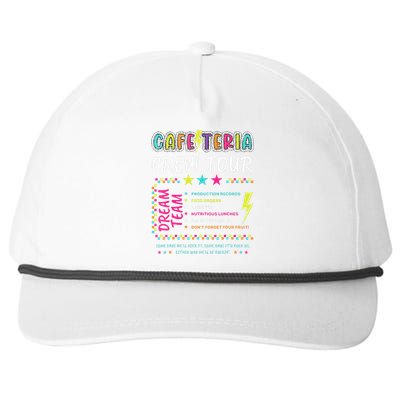 Cafeteria Crew Tou Lunch Lady Dream Team Back To School Gift Snapback Five-Panel Rope Hat