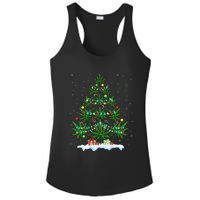 Cannabis Christmas Tree Xmas Funny Smoking Weed Marijuana Ladies PosiCharge Competitor Racerback Tank