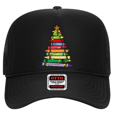 Christmas Crayon Tree Light Gifts for Teachers Trucker Hat