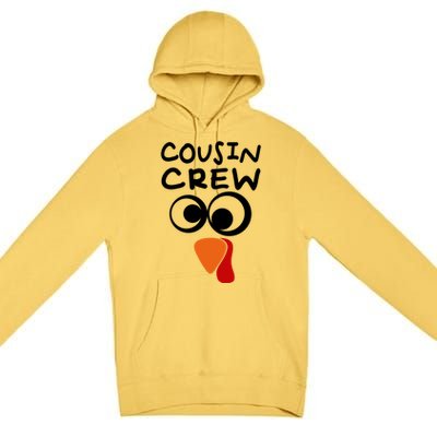 Cousin Crew Turkey Cute Cousin Turkey Thanksgiving Cool Gift Premium Pullover Hoodie