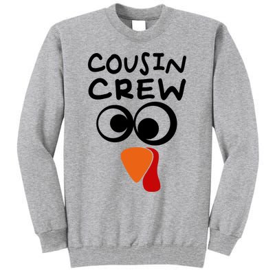 Cousin Crew Turkey Cute Cousin Turkey Thanksgiving Cool Gift Tall Sweatshirt