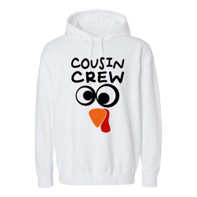 Cousin Crew Turkey Cute Cousin Turkey Thanksgiving Cool Gift Garment-Dyed Fleece Hoodie