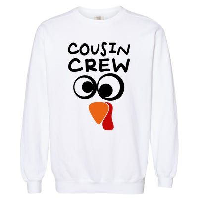 Cousin Crew Turkey Cute Cousin Turkey Thanksgiving Cool Gift Garment-Dyed Sweatshirt