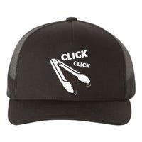 Click Click Tongs BBQ Barbecue Funny Premium Yupoong Adult 5-Panel Trucker Hat