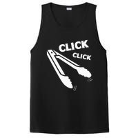 Click Click Tongs BBQ Barbecue Funny Premium PosiCharge Competitor Tank