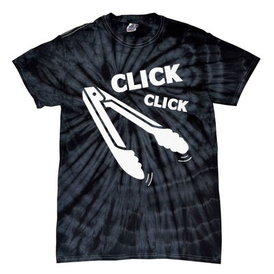 Click Click Tongs BBQ Barbecue Funny Premium Tie-Dye T-Shirt