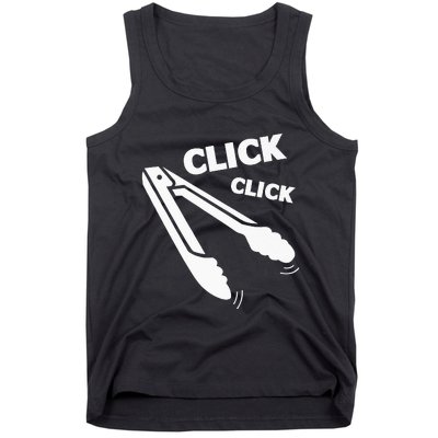 Click Click Tongs BBQ Barbecue Funny Premium Tank Top