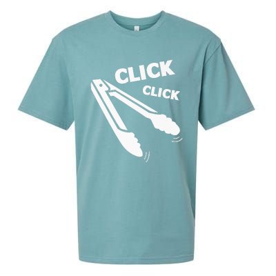 Click Click Tongs BBQ Barbecue Funny Premium Sueded Cloud Jersey T-Shirt