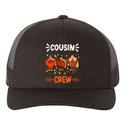 Cousin Crew Turkey Family Thanksgiving Pajamas Matching Yupoong Adult 5-Panel Trucker Hat