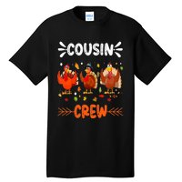 Cousin Crew Turkey Family Thanksgiving Pajamas Matching Tall T-Shirt