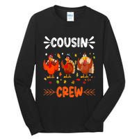 Cousin Crew Turkey Family Thanksgiving Pajamas Matching Tall Long Sleeve T-Shirt