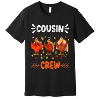 Cousin Crew Turkey Family Thanksgiving Pajamas Matching Premium T-Shirt