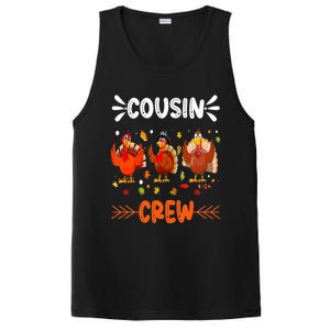 Cousin Crew Turkey Family Thanksgiving Pajamas Matching PosiCharge Competitor Tank