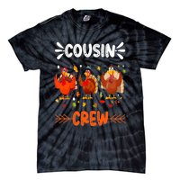 Cousin Crew Turkey Family Thanksgiving Pajamas Matching Tie-Dye T-Shirt