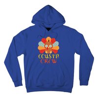 Cousin Crew Turkey Cute Family Thanksgiving Pajamas Matching Meaningful Gift Hoodie