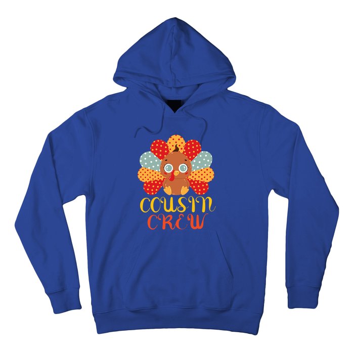 Cousin Crew Turkey Cute Family Thanksgiving Pajamas Matching Meaningful Gift Hoodie