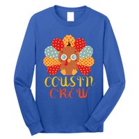 Cousin Crew Turkey Cute Family Thanksgiving Pajamas Matching Meaningful Gift Long Sleeve Shirt