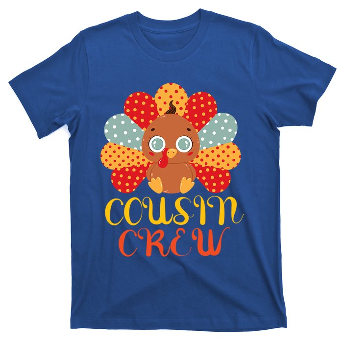 Cousin Crew Turkey Cute Family Thanksgiving Pajamas Matching Meaningful Gift T-Shirt