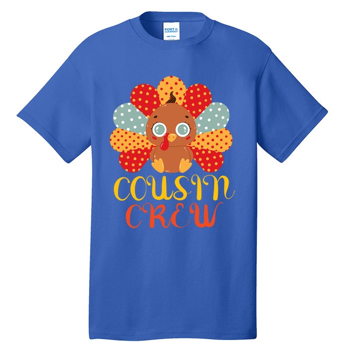 Cousin Crew Turkey Cute Family Thanksgiving Pajamas Matching Meaningful Gift Tall T-Shirt