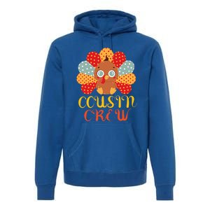 Cousin Crew Turkey Cute Family Thanksgiving Pajamas Matching Meaningful Gift Premium Hoodie