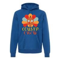 Cousin Crew Turkey Cute Family Thanksgiving Pajamas Matching Meaningful Gift Premium Hoodie