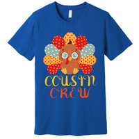 Cousin Crew Turkey Cute Family Thanksgiving Pajamas Matching Meaningful Gift Premium T-Shirt