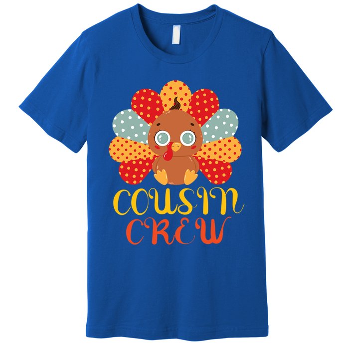 Cousin Crew Turkey Cute Family Thanksgiving Pajamas Matching Meaningful Gift Premium T-Shirt