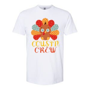 Cousin Crew Turkey Cute Family Thanksgiving Pajamas Matching Meaningful Gift Softstyle CVC T-Shirt