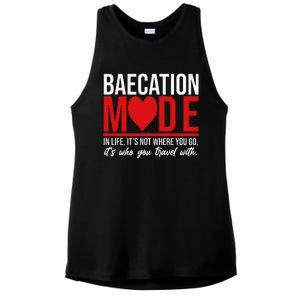 Cute Couples Trip Matching Vacation Baecation Vibes Gifts Ladies PosiCharge Tri-Blend Wicking Tank